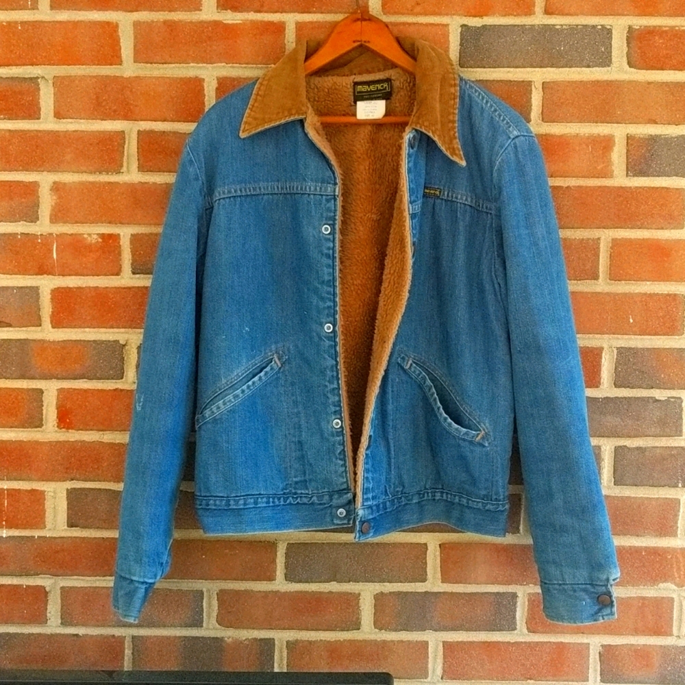 Maverick lined blue jean jacket